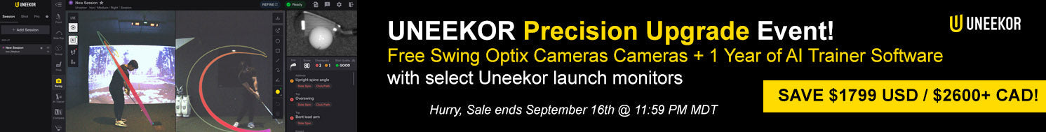 Uneekor Precision Upgrade Event: Free Swing Optix Cameras