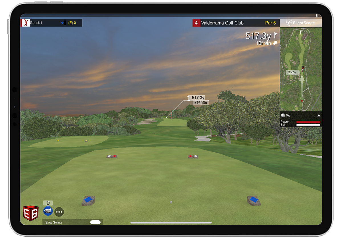 FlightScope Mevo Gen2 Launch Monitor with E6 Golf Course Simulation Software