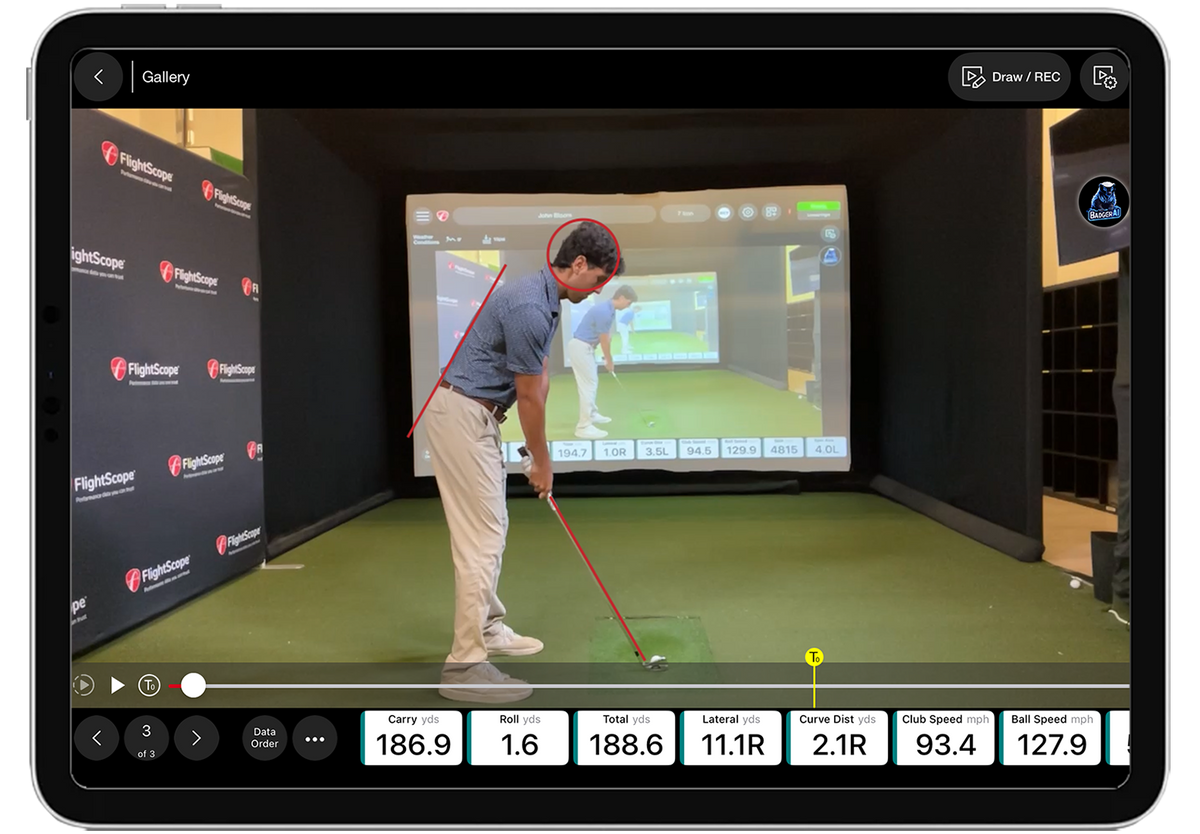 FlightScope Mevo Gen2 Launch Monitor Swing Capture Video Overlay