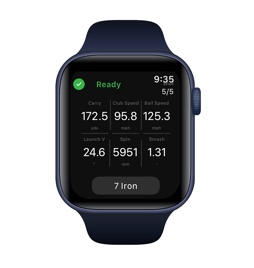 FlightScope Mevo Gen2 Launch Monitor Analytics on Apple Watch App