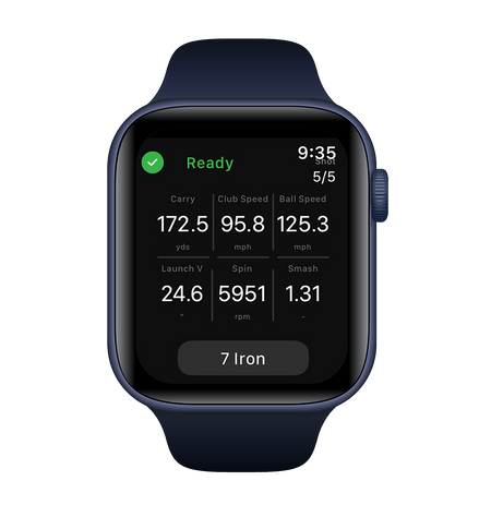 FlightScope Mevo Gen2 Launch Monitor Analytics on Apple Watch App