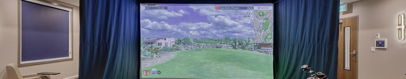 Retractable Golf Simulator Enclosures