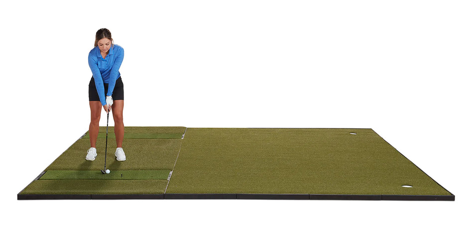 Fiberbuilt 10' x 12' Grass Series Combo Mat - Double Hitting