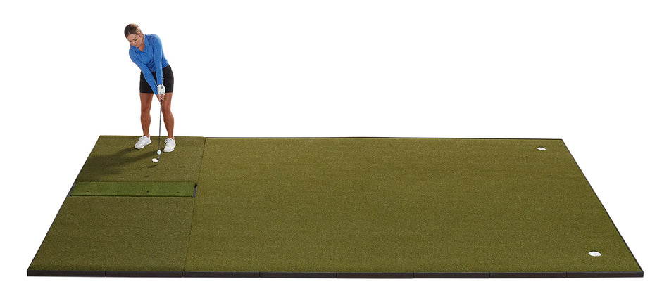 Fiberbuilt 10' x 16' Grass Series Combo Mat - Center Hitting