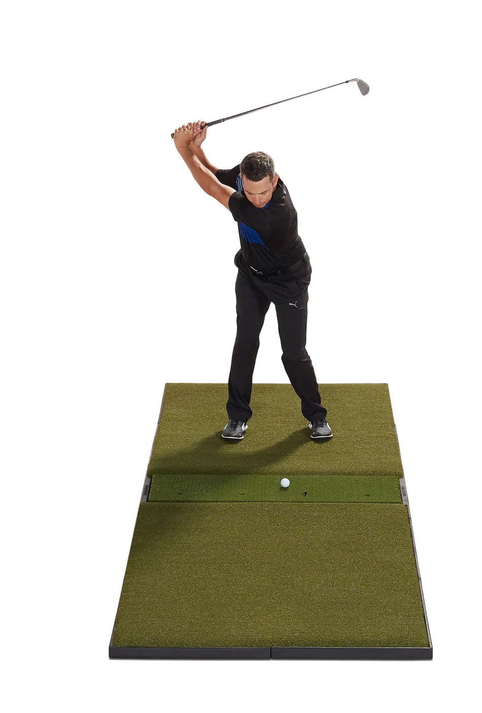 Fiberbuilt 9'x4' Grass Series Studio Golf Mat - Center Hitting