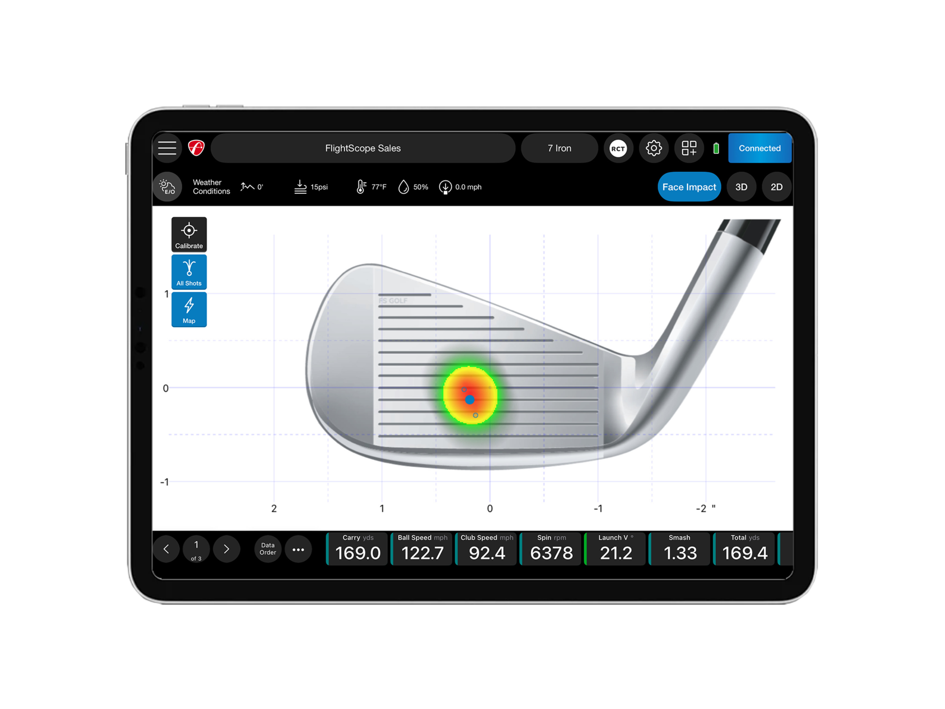 FlightScope Mevo+ / Mevo Gen2 Face Impact Location – Par2Pro