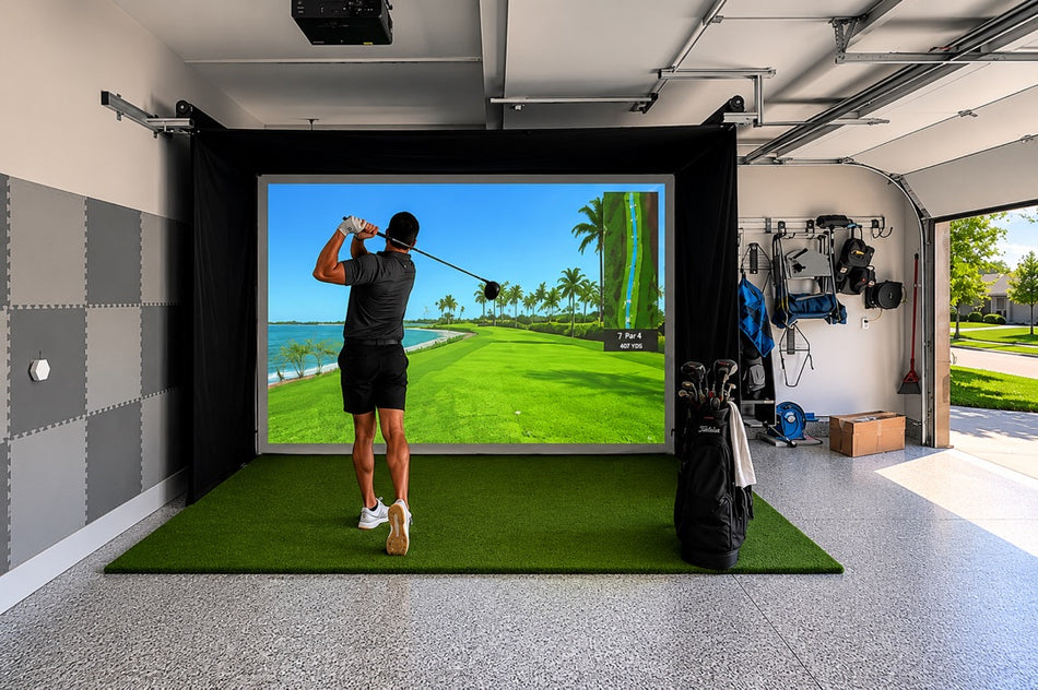 The SportScreen Vanish Series® Retractable Golf Enclosure