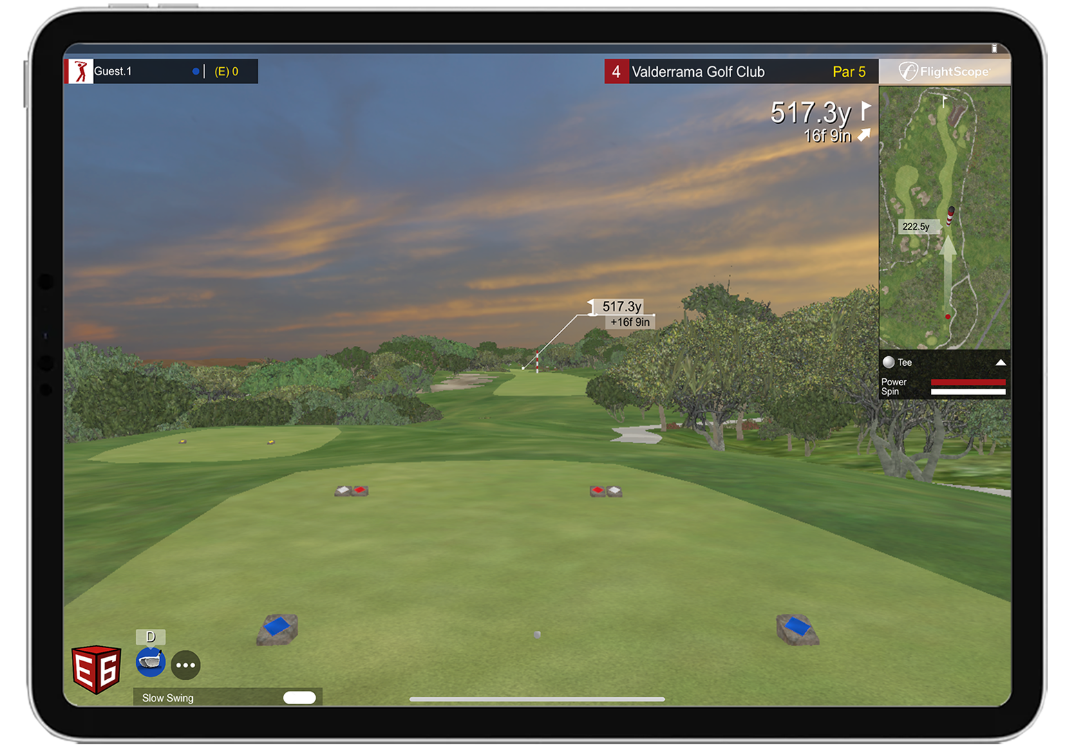 FlightScope Mevo Gen2 Launch Monitor with E6 Golf Course Simulation Software