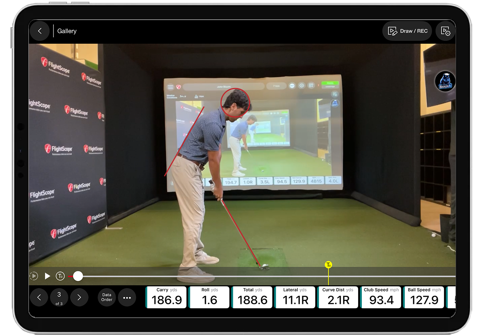 FlightScope Mevo Gen2 Launch Monitor Swing Capture Video Overlay