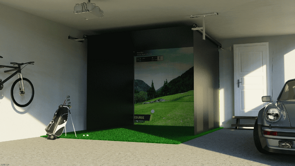 The SportScreen Vanish Series Retractable Golf Studio