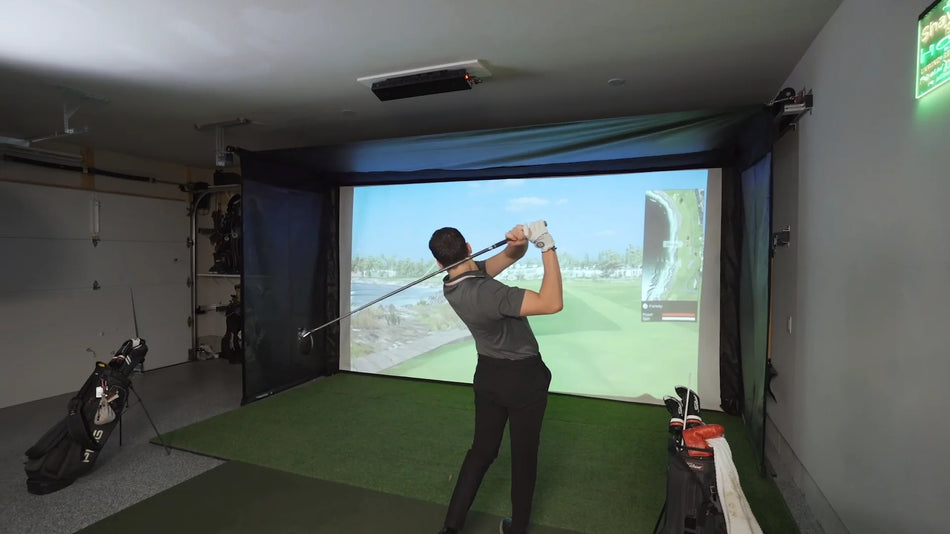 The SportScreen Vanish Series Retractable Golf Studio