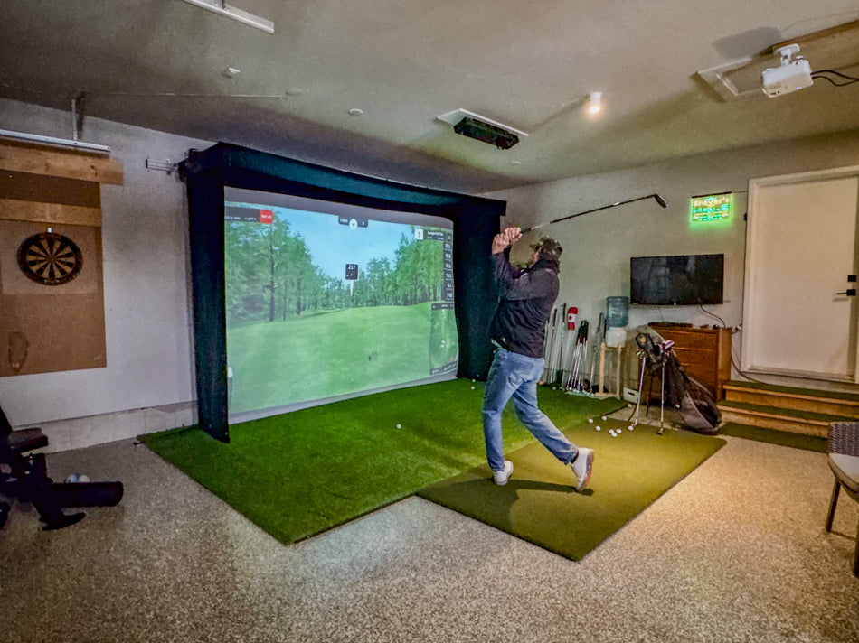 The SportScreen Vanish LITE® Semi-Retractable Golf Enclosure