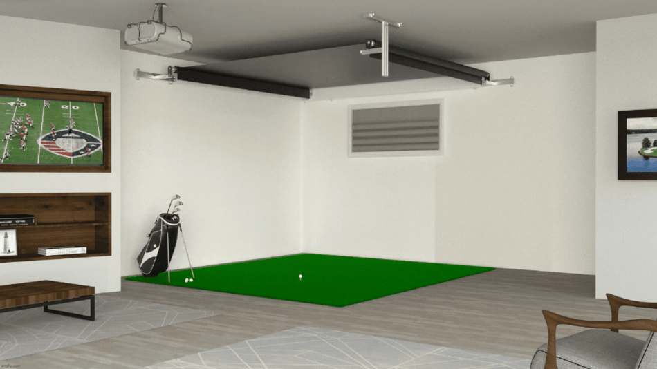 The SportScreen Vanish Series Retractable Golf Enclosure